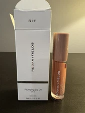 Rodan Fields Plumping Lip Oil SPF 28 Peach 5 ml .17 oz Full Size NIB EXP 12/25