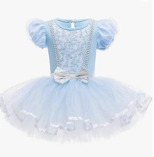 Girl's Blue Princess Ballerina Tutu Dress Size 130