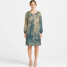 Worth New York Abstract Floral Sheath Dress Womens Size 16 Watercolor Career