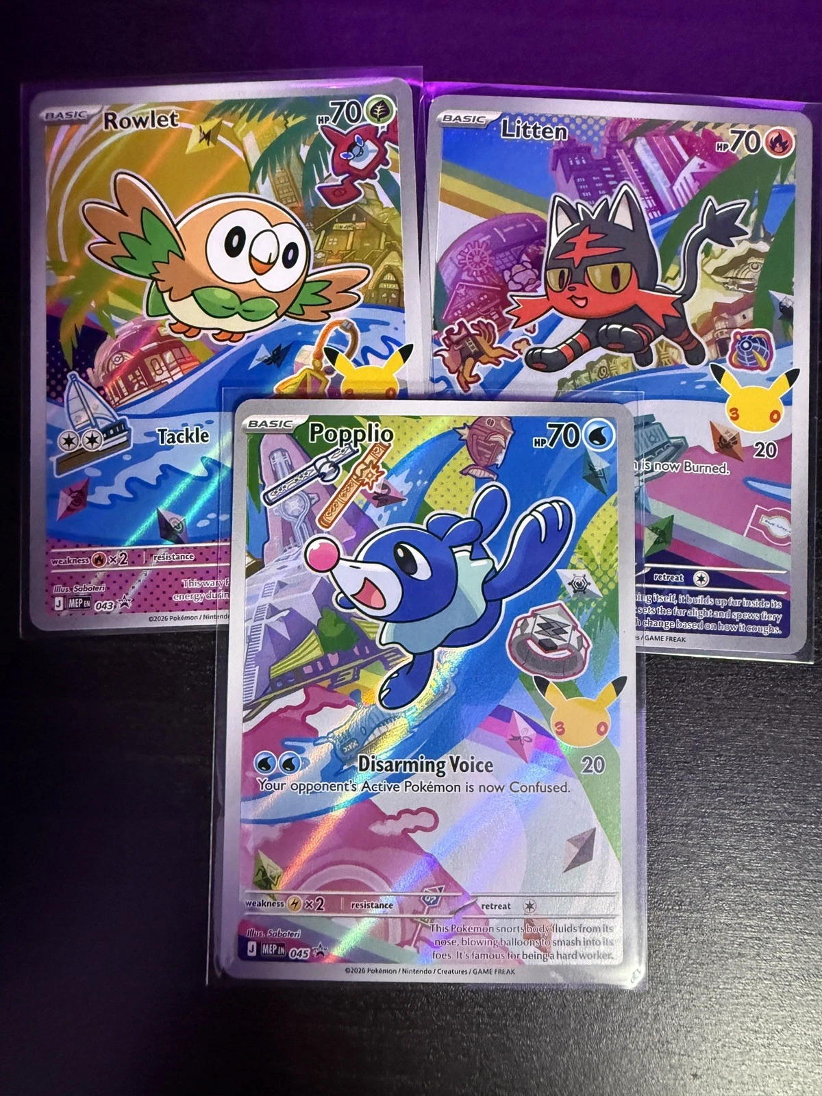 First Partner Illustration GEN 7 - Pokemon TCG