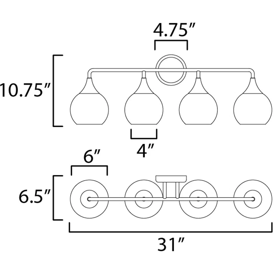 Maxim Lighting 21224MRNAB Neve Bathroom Vanity Light Natural Aged Brass Foto 4 de 4