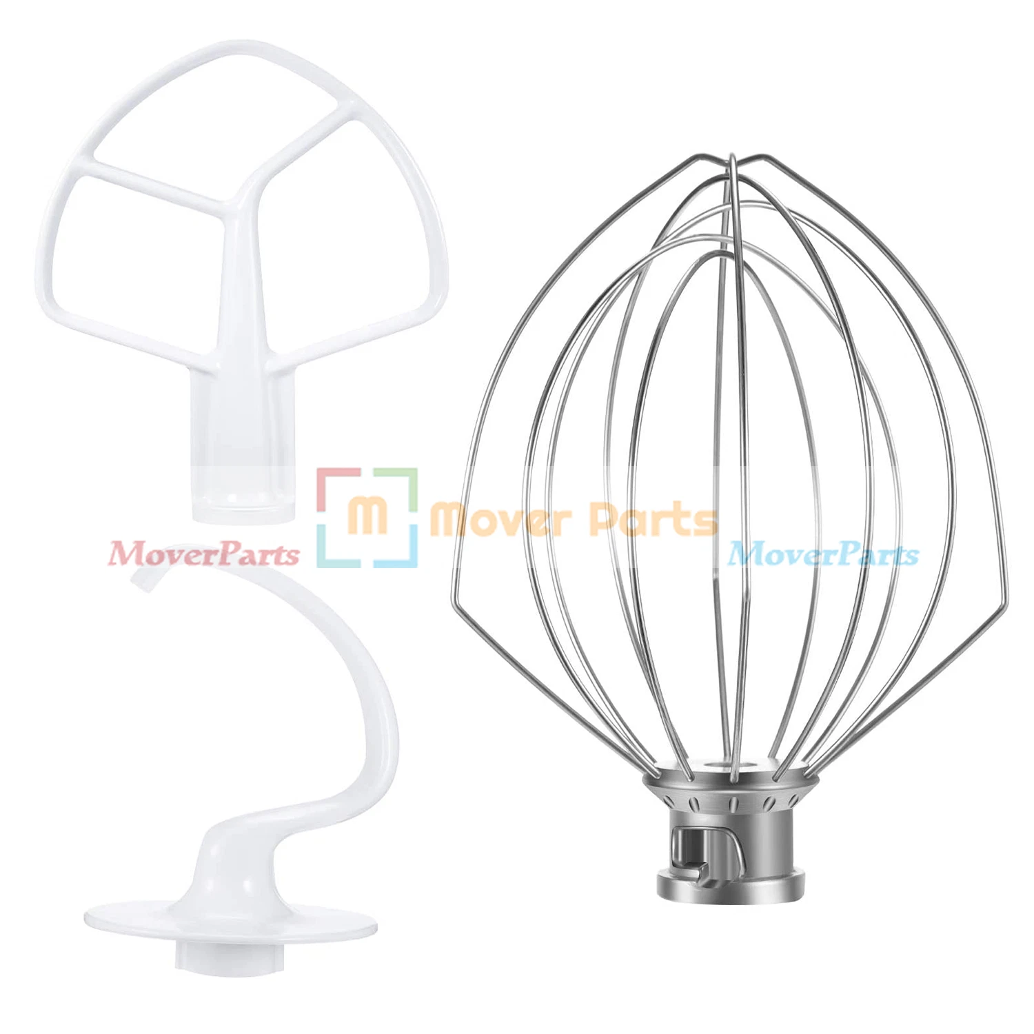 Beater K5AB Whisk K5AWW & Hook K5ADH For Kitchenaid Mixer 5QT Bowl Lift Tools