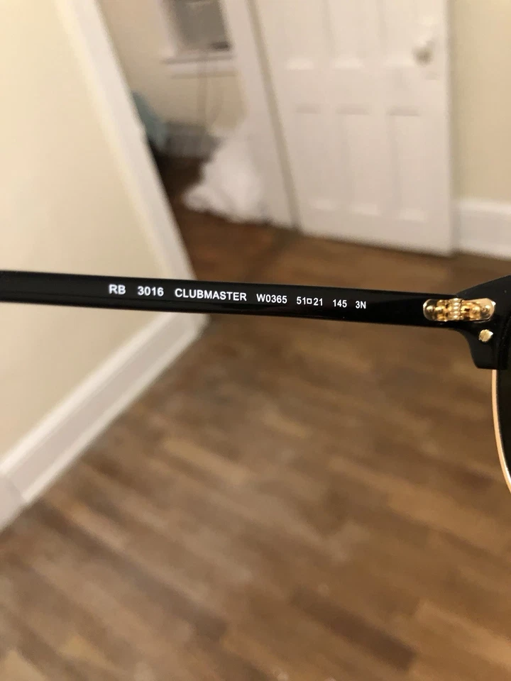 Authentic Ray-Ban Clubmaster Sunglasses - Used - Image 3 of 3