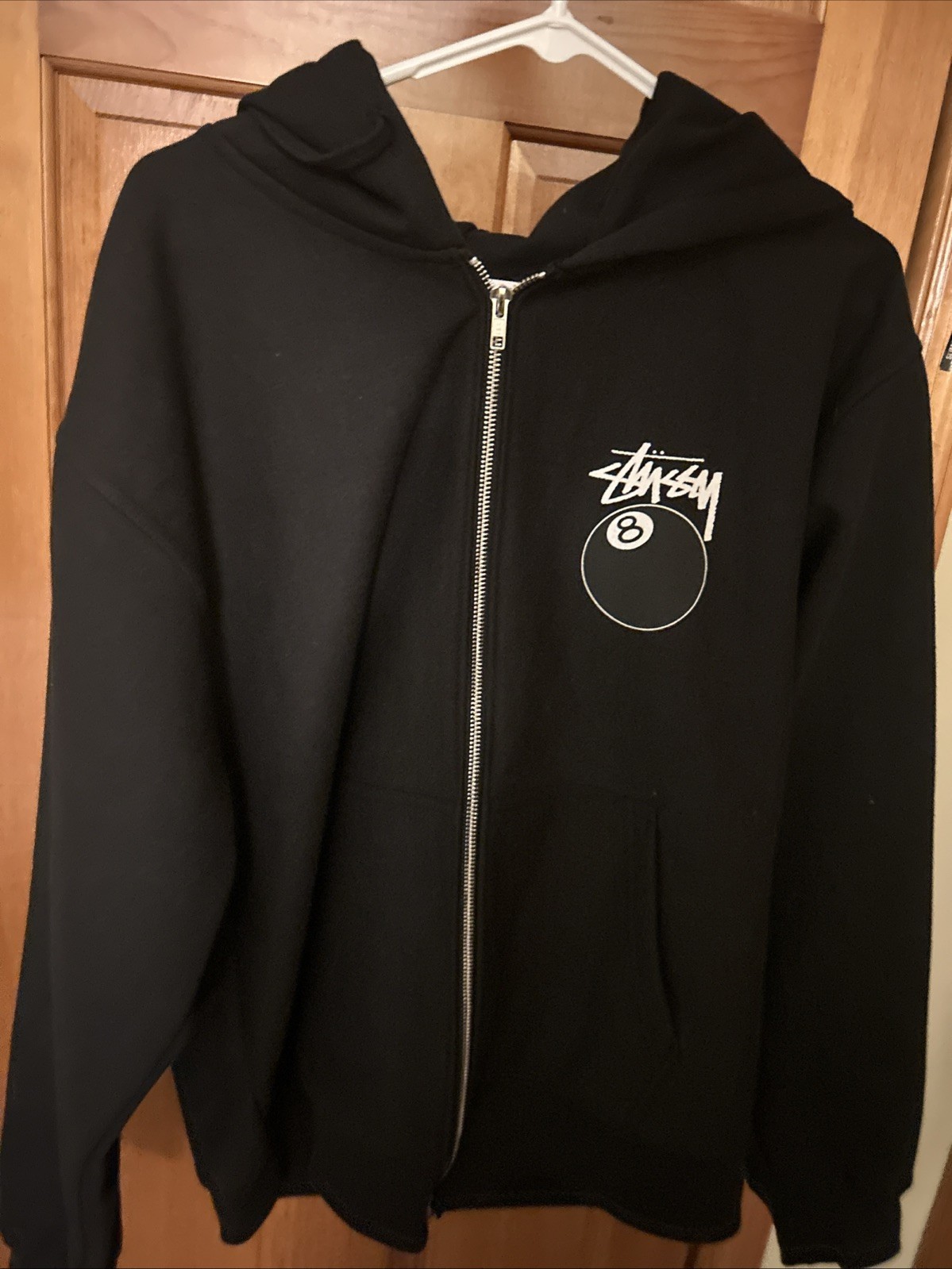 Stussy 8ball Hoddie zip Up Medium