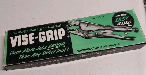 1960s  Original Vise Grip Pliers 10CR With Box Made In USA