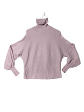 PINK ROSE Women Sweater Small 4-6 Knit Pullover Fall Winter Lightweight Stretch