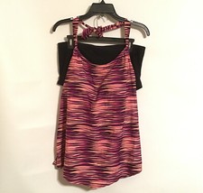 Sea  Sand Beachwear Swimwear Multicolor Tankini Set Bathing Suit Plus Size 20W