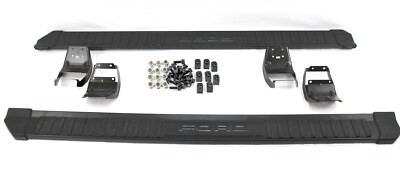 Used Ford F-150 Crew Cab Side Steps Running Boards - Black Extended Steps For 2015-2026