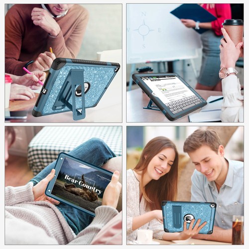 For iPad Pro 9.7" Air 2 6th 5th Case with Kickstand Shockproof Hard Carry Cover - Afbeelding 40 van 40