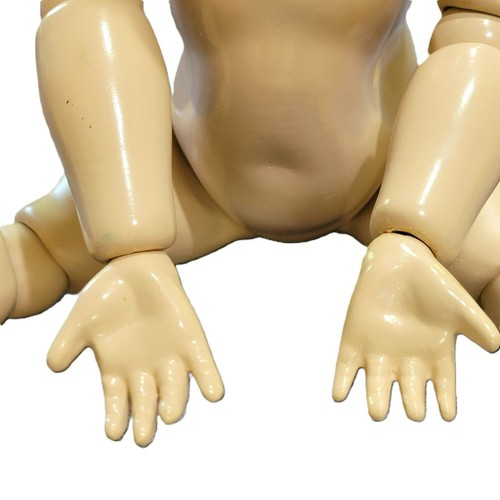 Reproduction K*R 114 Boy Doll Seeley Slant Hip Composition Body Signed N.A - Picture 13 of 20