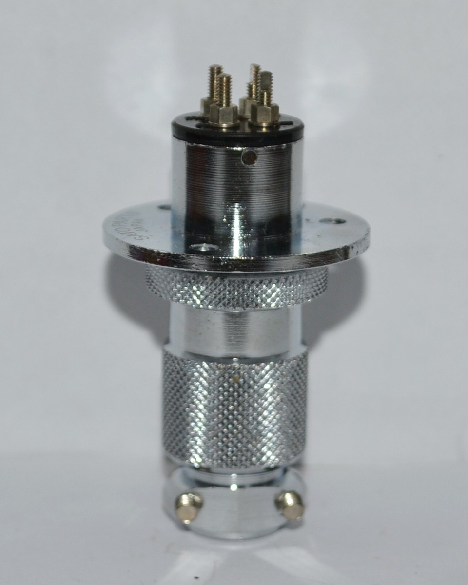 1 Set vintage SATO PART 4 Pin Chassis Connector plug Locking Male