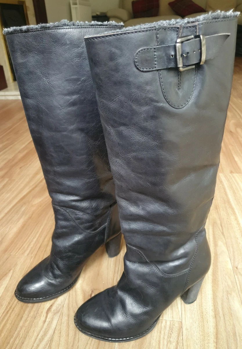 Barneys shearling boots clearance