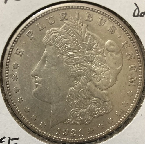 1921 S Morgan Silver Dollar VF Detail AU San Francisco Mint 0624#25