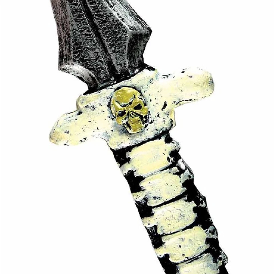 CUCHILLO SABLE DAGA DE ESPUMA DE CALAVERA Adulto Cosplay Disfraz Accesorio Arma Falsa Utilería Foto 3 de 3