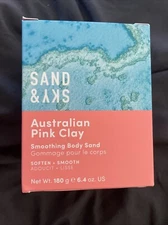 New in Box Sand & Sky Australian Pink Clay Exfoliating Body Scrub 6.4oz