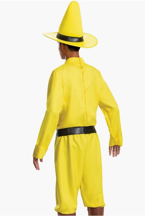 Person (Man) in the Yellow Hat Curious George Costume Adult