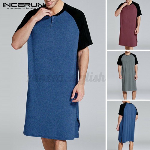 INCERUN Men Short Sleeve Shirts 
