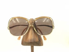 Vintage Tura TL380 Gold Brown Transparent Butterfly Sunglasses FRAMES ONLY