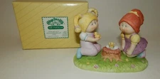 Vtg Cabbage Patch Girls with Hatching Baby Chicks Figurine - MIB