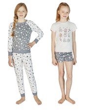 Girl BCBG Youth 4-piece Lounge Sleep Set Sleepwear Top Tee Shorts Pajama 14-16 L