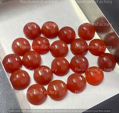 Natural Red Onyx Round Cabochon Gemstone For Distinctive Decorative Projects