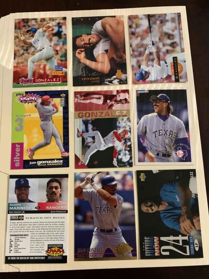 Juan Gonzalez 1990-2004 Inserts Parallels Oddballs NM-MT Texas Rangers You Pick! - Image 4 of 4