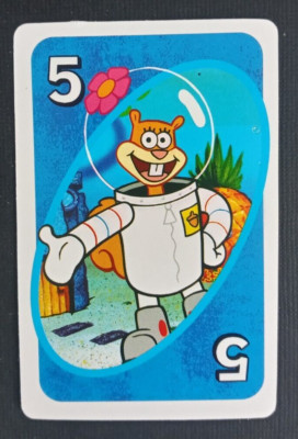 SpongeBob Squarepants Uno Card Blue Sandy #5