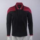 For Picard 3 Red Geordi Gold Blue Dress Uniform Starfleet Jacket  Shirts Costume