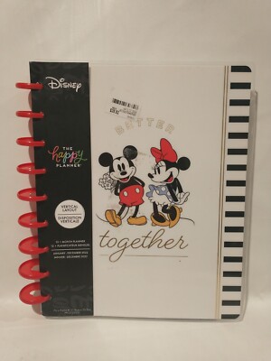 The Happy Planner Disney Mickey & Minnie Mouse Better Together 2022 12 months
