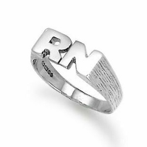 9ct Weiss Gold Initialen Ring Nach Mass Hergestellt Auf Ihre Buchstaben Ebay