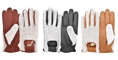 BESTPAPERS MENS CLASSIC VINTAGE TRADITIONAL ENGLISH DRIVING GLOVES FASHION LEATHER RETRO