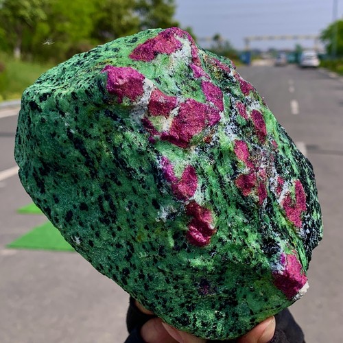 6.15LB Natural green Ruby zoisite (anylite) crystal Chakra mineral Energy - Picture 10 of 21