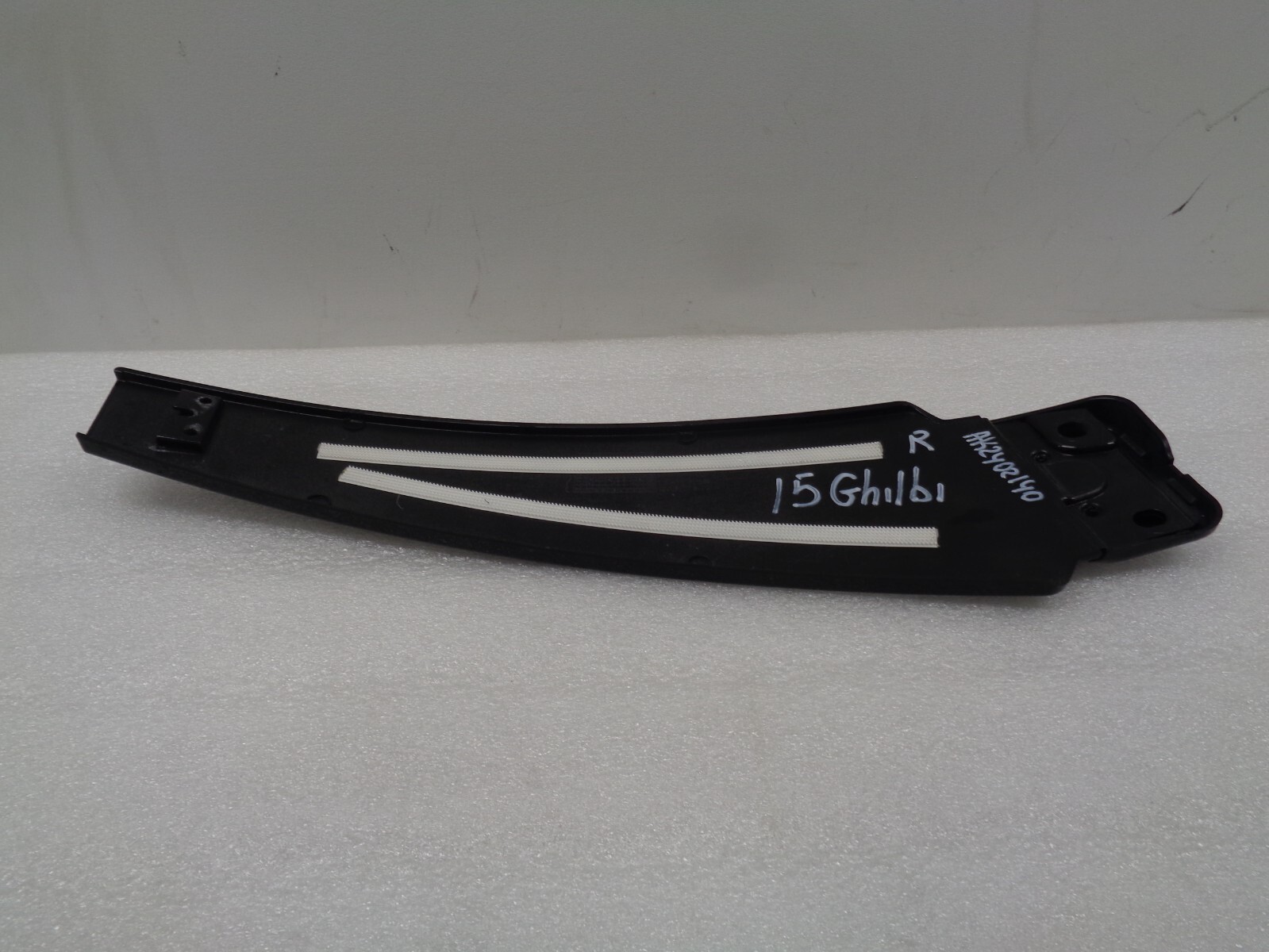 14-17 Maserati Ghibli Front Right Side Door Exterior Pillar Black OEM AK2402140
