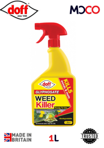 Doff Advanced Weed Killer Glyphosate Spray Kills Weeds Down To The Root 1L RTU - Picture 1 of 5