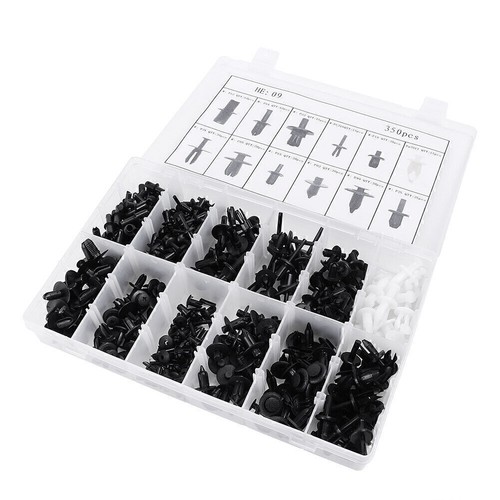 350PCS Car Body Push Retainer Pin Rivet Trim Clip Panel Moulding Assortment Kit - Imagen 2 de 12