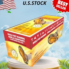 Foot Warmers, Air-Activated, Safe & Odorless, 16 Pairs, Up to 9H Heat, Black