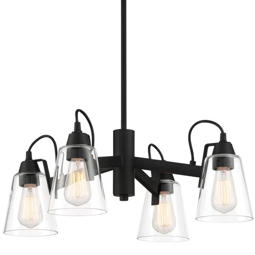 Minka Lavery 3994 Beckonridge 4 Light 24"W Chandelier - Coal - Picture 1 of 3