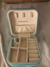 Mint Green Small Travel Jewelry Box Case Jewelry Organizer Storage Portable