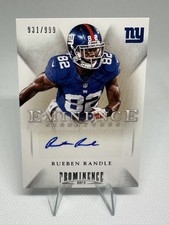 2013 Panini Prominence - Eminence Signatures Rueben Randle #12 /999 (AU)