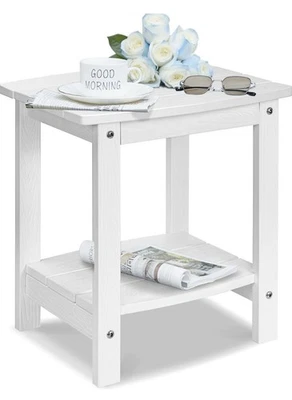 Y&M Outdoor Side Table, HIPS Adirondack Small Single Table, Waterproof Square ou - Image 1 of 4