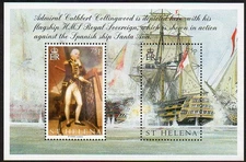 St Helena 2005 Sc 873 SG MS945 Battle of Trafalgar S/S MNH