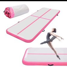 16ft X 3.3ft X 4in thick Air Tumble mat Inflatable Training Gymnastics Gym Yoga