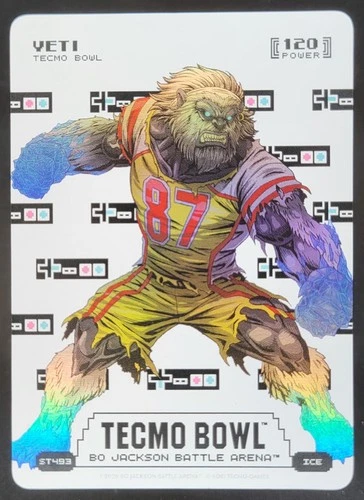 2026 Bo Jackson Battle Arena Tecmo Bowl Yeti ICE Battlefoil #ST493 CG4