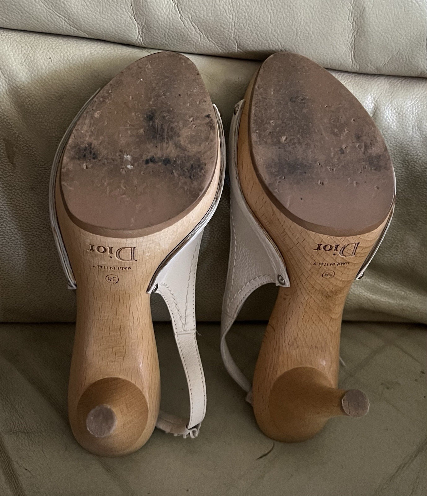 Christian DIOR Y2K Vintage John Galliano High Heel Clogs Mule Sandals 38 Us 8 thumbnail 9