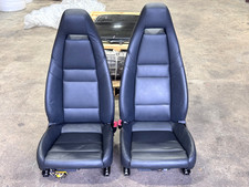 2010-2013 Porsche Panamera 970 Front Black Leather Heated Seat Set Oem 2010-2013 Porsche Panamera 970 Front Black Leather Heated Seat Set Oem