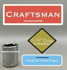 Craftsman 6 Point 3/8" Drive Chrome Standard 5/8" Socket CMMT43005