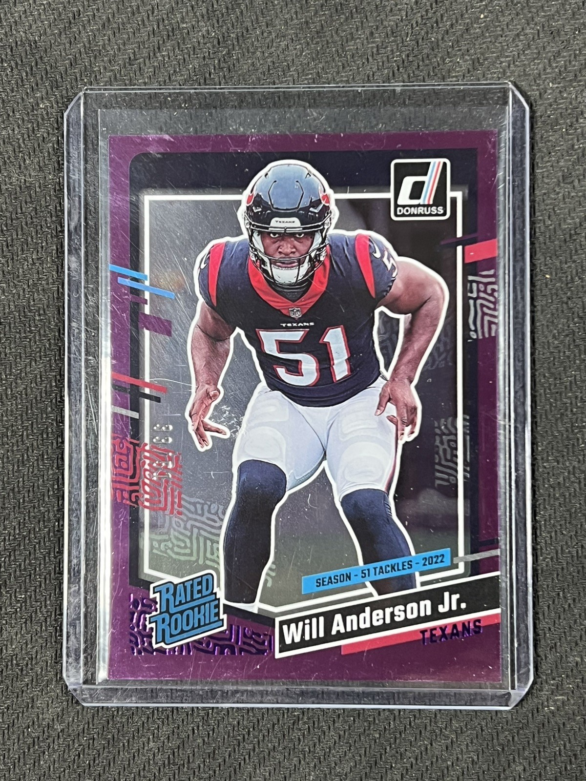 2023 Donruss Will Anderson Rated Rookie SEASON STAT LINE #33/51 SSP