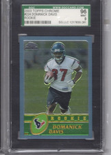 2003 DOMANICK DAVIS #224 Topps Chrome ROOKIE SGC 96 9 MINT