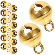 100 Pcs Cloches pour Artisanat Bricolage Bracelet Perles Porte-clés Décoration