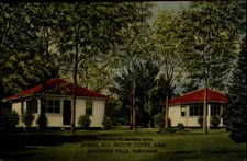 Spring Hill Motor Court Wisconsin Dells Wisconsin vintage postcard d505
